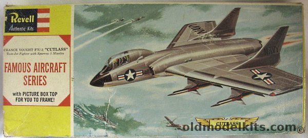 Revell 1/59 Chance Vought Cutlass F7U-3 - With Sparrow Missiles - Famous Aircraft Issue - (F7U3), H171-98 plastic model kit